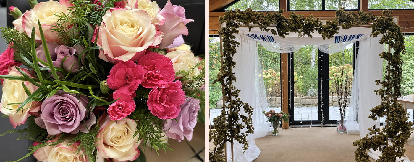 Wedding flowers from Petals & More in Rusholme
